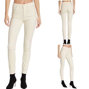 Mother The Looker Skinny Jeans in Second Chance Cream Size 28